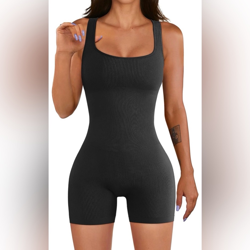 Women’s One Piece Seamless Romper - Large